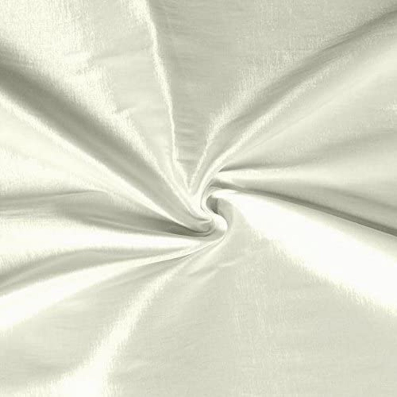 1 Yard 60" Wide Off White Stretch Taffeta Fabric Solid Satin Polyester for Dresses, Bridal Gowns & Crafts
